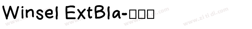 Winsel ExtBla字体转换